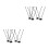 8 Pcs Mini Flag Holder: Solid Flagpole Base For Desk Table Indoor Use 4