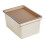Stackable Plastic Storage Bin with Lid for Pantry Bedroom Bathroom 1