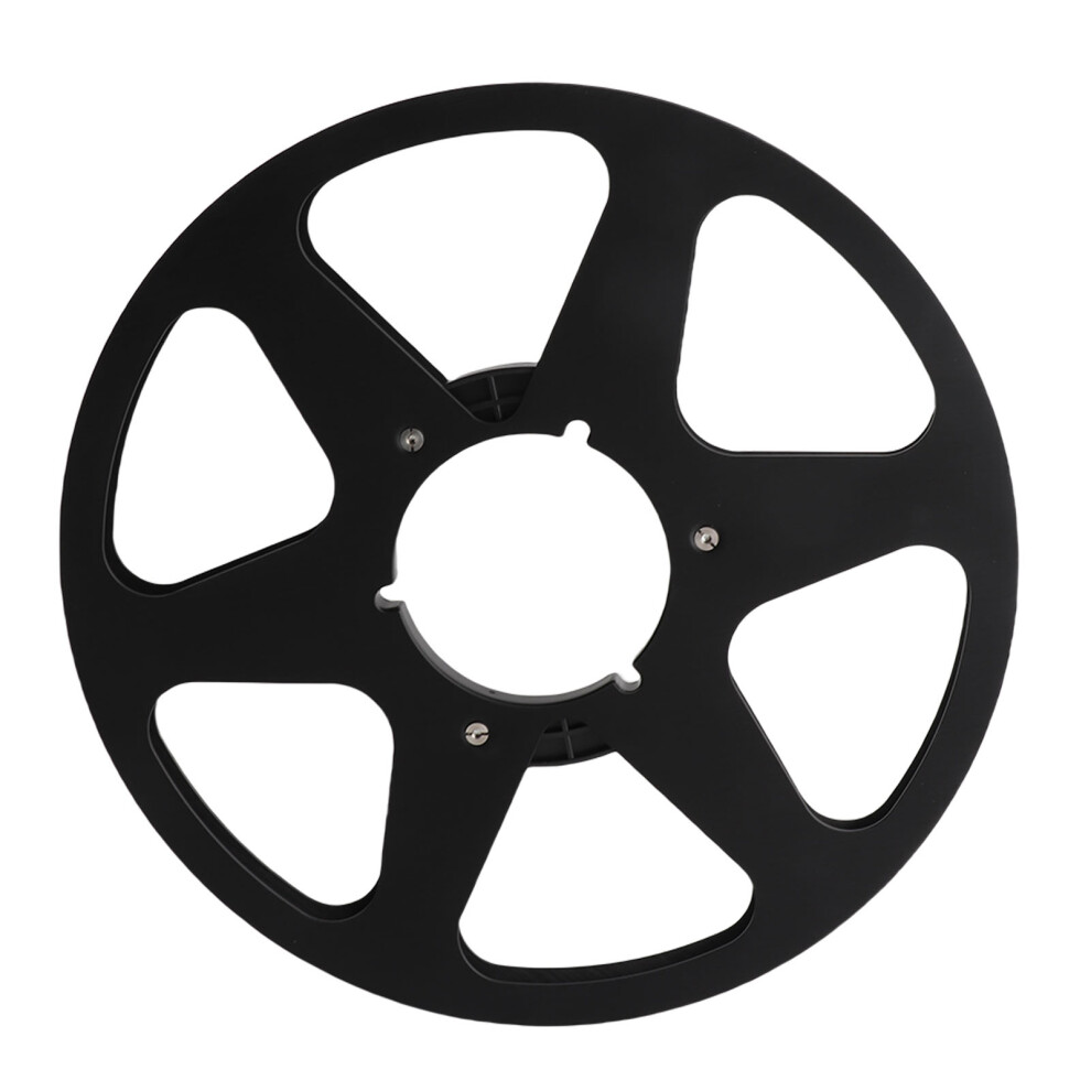 Standard 10.5 Inch Aluminum Empty Tape Reel 1/4 6 Hole Universal Takeup Part Black 8421352018161