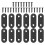 24 Pcs Flat Metal Corner Brackets For Shelves Mending 1