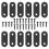 24 Pcs Flat Metal Corner Brackets For Shelves Mending 2
