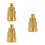 3Pcs Brass Tank Adapter Detachable Gas Cylinder Converter 7