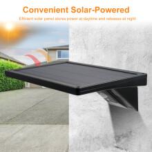 104LED Solar Wall Lamp Outdoor Waterproof PIR Motion 3 Temp 4 Modes
