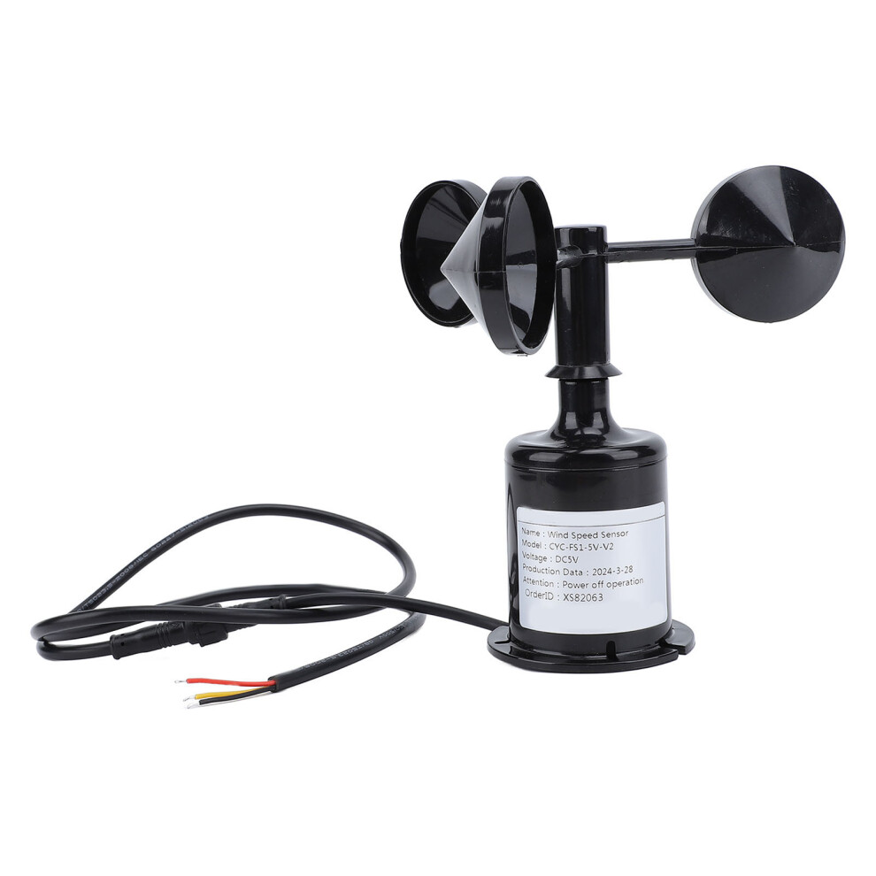 Wind Speed Anemometer High Accuracy 5V Measuring Detector 2.62Ft 609610699729