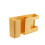 (Yellow) Wall Mounted Remote Control Holder Storage Box Rack Yellow 1