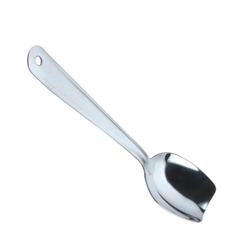 2Pcs Stainless Steel Serving Spoon Colander Soup Salad Rice Scoop 1