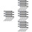 48 Pcs Quilting Ruler Measurement Sewing Gauge For Beginner Knitting 6