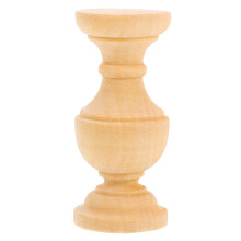 3Pcs Unfinished Wood Craft Balusters Khaki Stair Railing Spindles