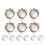 2er pack 10 sets à 18 mm runde herz tabletts antiksilber 9