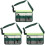 3Pcs Utility Waist Pouch Belt Adjustable Reflective Carpenter 4