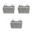 3Pcs Oxford Cloth Hanging Pouch Multipurpose Bedside Storage Bag 8