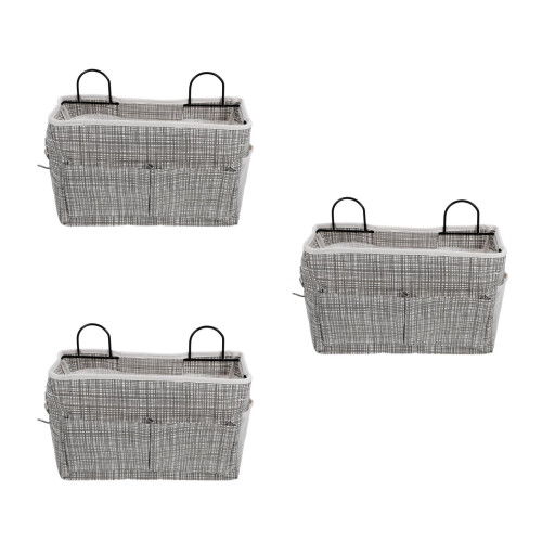 3Pcs Oxford Cloth Hanging Pouch Multipurpose Bedside Storage Bag 1