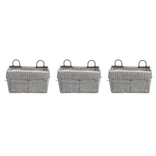 3Pcs Oxford Cloth Hanging Pouch Multipurpose Bedside Storage Bag 2