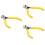 3Pcs Yellow Steel Beekeeping Wire Pliers Flat Hive Tool 6