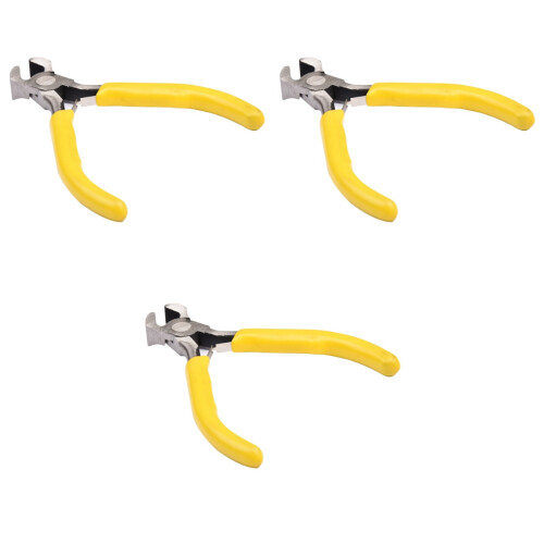 3Pcs Yellow Steel Beekeeping Wire Pliers Flat Hive Tool 2
