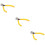 3Pcs Yellow Steel Beekeeping Wire Pliers Flat Hive Tool 8