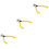 3Pcs Yellow Steel Beekeeping Wire Pliers Flat Hive Tool 5