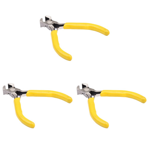 3Pcs Yellow Steel Beekeeping Wire Pliers Flat Hive Tool 1