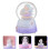 Multi Mermaid Snow Globe Lighted Musical Desktop Decoration Gift 2