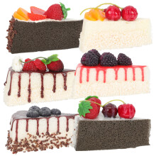 6 künstliche pu-kuchenmodelle zum dekorieren und fotografieren