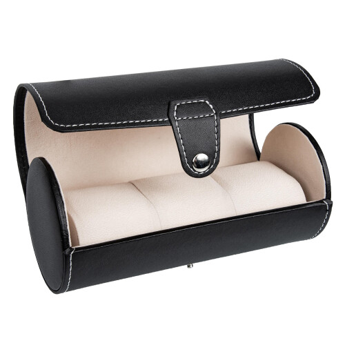 Watch Case 3-Fach PU-Leder Watch Roll Organizer