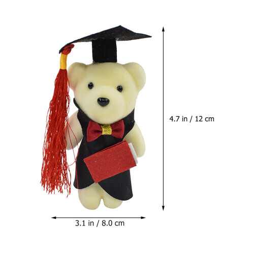 24 mini plüschbären absolventen teddybären blumenstrauß deko 1