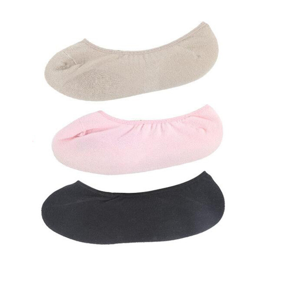 2 Pairs Gel Ankle Socks Low Cut Moisturizing Protector For Girls Black-image-OPC-PKXS8YP-NEW