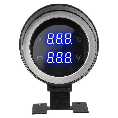 3Pcs Car Water Temperature Gauge With Voltage Display 2