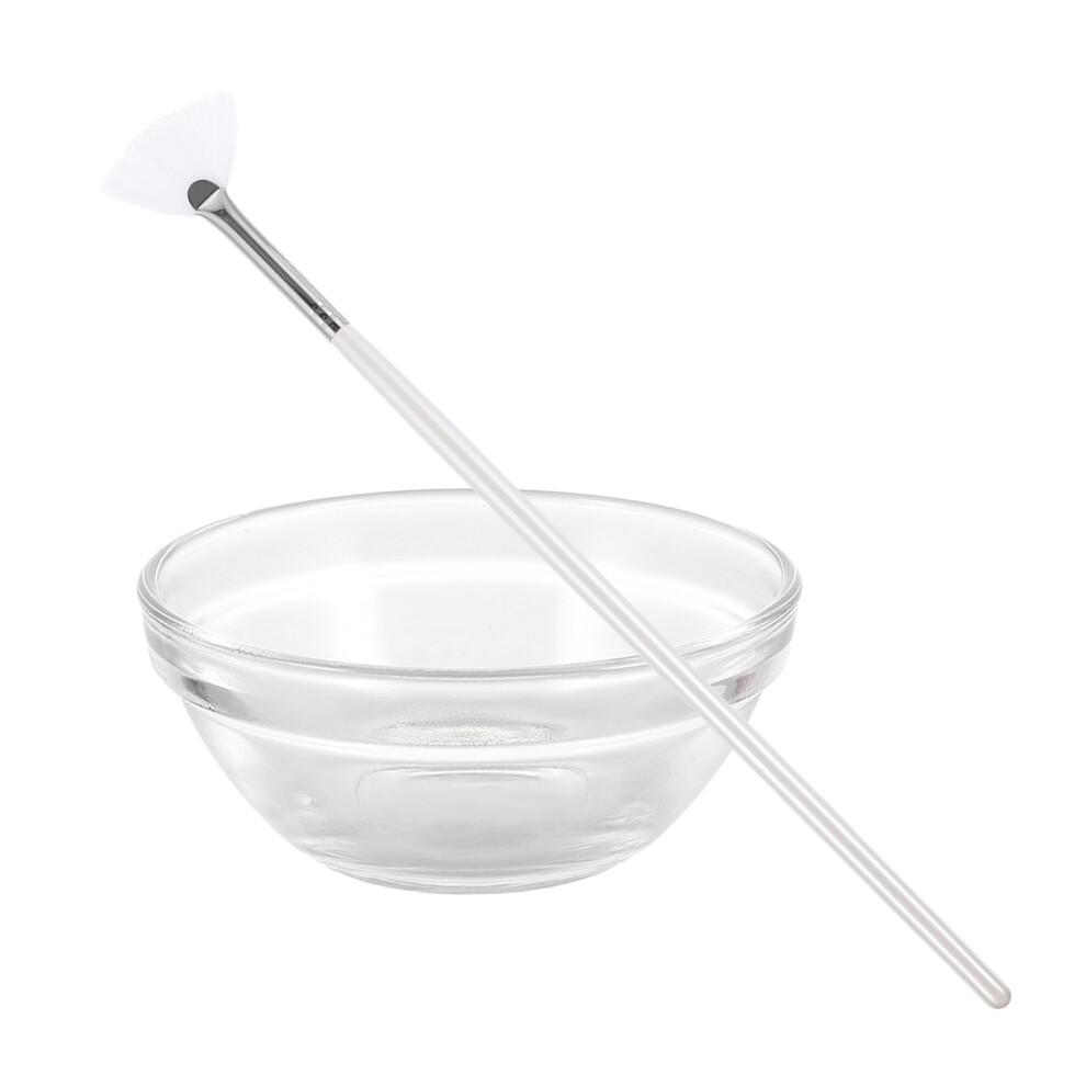 Solustre 12 Pcs Facial Mask Brush With Bowl For Diy Mud Application