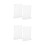 4 Pcs Clear A6 T Shape Flyer Holder For Office Restaurant Home 6