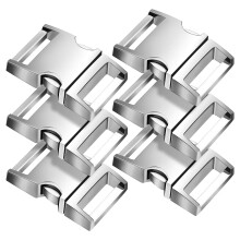 24 Pcs Metal Buckles For Straps Quick Release 20mm Dog Collar Clips