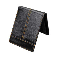 1St Mad Horse Leder Kurzbrieftasche Rfid Herren Schwarz