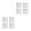 8 Pcs Artist Canvas Panel Boards 20X20Cm White Painting Board 9