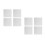 8 Pcs Artist Canvas Panel Boards 20X20Cm White Painting Board 7
