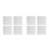 8 Pcs Artist Canvas Panel Boards 20X20Cm White Painting Board 6
