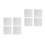 8 Pcs Artist Canvas Panel Boards 20X20Cm White Painting Board 5