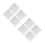 8 Pcs Artist Canvas Panel Boards 20X20Cm White Painting Board 3