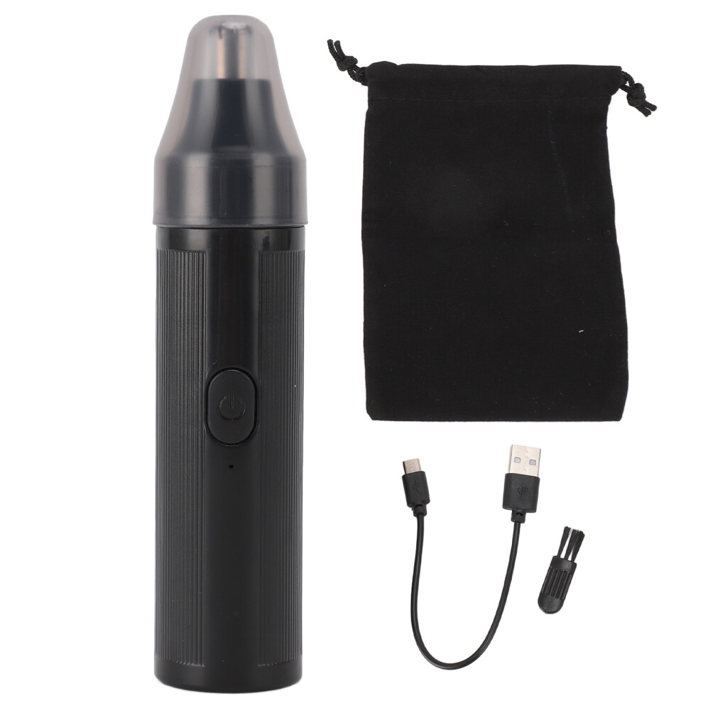 Black Rechargeable Electric Nose Hair Trimmer For Men Women