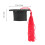 mini gradhut mit quasten und flaschendeckel rot 2