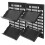 2 Sets Wall Mounted Bathroom Slipper Rack Shoe Hanging Organizer 2