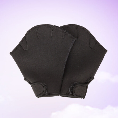 1 paar schwimmhandschuhe mit flossen, , gr. l ( ) 2