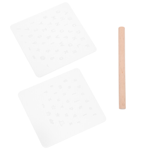1 Set Transparente Leder Alphabetstempel Mit Englischen Buchstaben