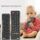 Baby Silicone Teether in Remote Control Style with Various Buttons Black 6