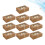 10 kraftpapier cupcake-boxen, 6 hohlräume, für 3