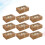 10 kraftpapier cupcake-boxen, 6 hohlräume, für 4