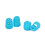 4Pièces Couvre-Doigts Guitare Silicone Résistant Bleu Pour Débutants 8