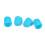 4Pièces Couvre-Doigts Guitare Silicone Résistant Bleu Pour Débutants 11