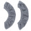 5 Pairs Adjustable Elastic Long Plush Ice Skate Covers 1