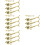 16 Pcs Stainless Steel Dog Shaped Chopstick Rests 9