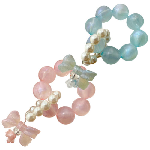 10 Pcs Cellphone Wrist Straps Acrylic Beaded Charm Chains 2